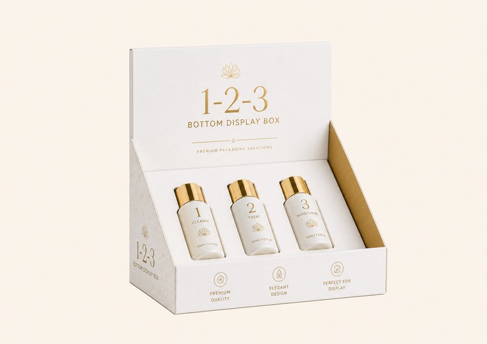 1 2 3 bottom display packaging boxes
