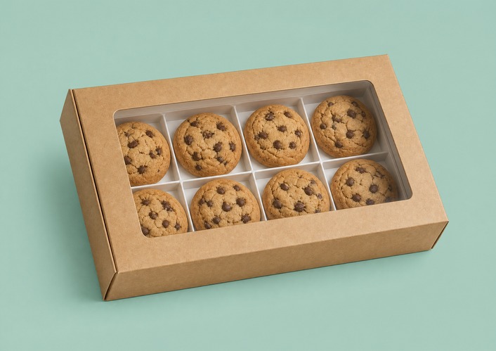 cookie boxes with pvc window