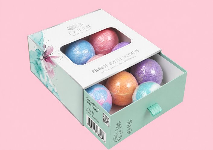 Custom Bath Bomb Packaging