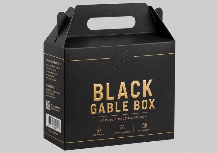 custom black gable boxes