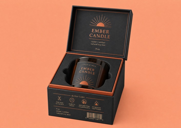 custom candle boxes with insert