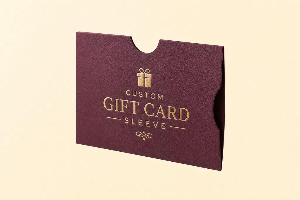 custom gift card sleeves