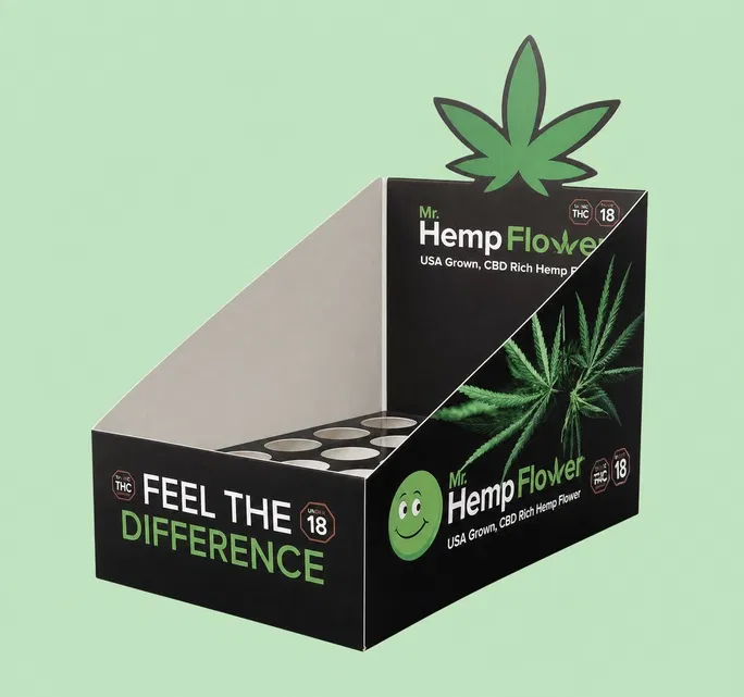 custom hemp display box