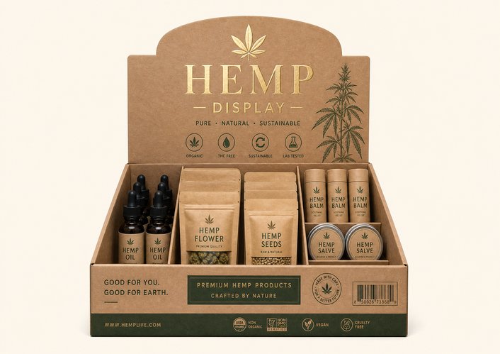 Custom Hemp Display Boxes