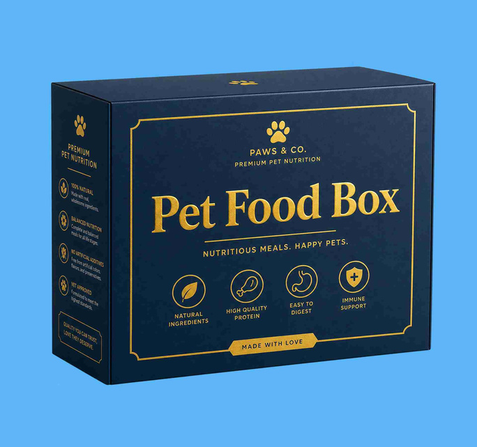 custom pet food box
