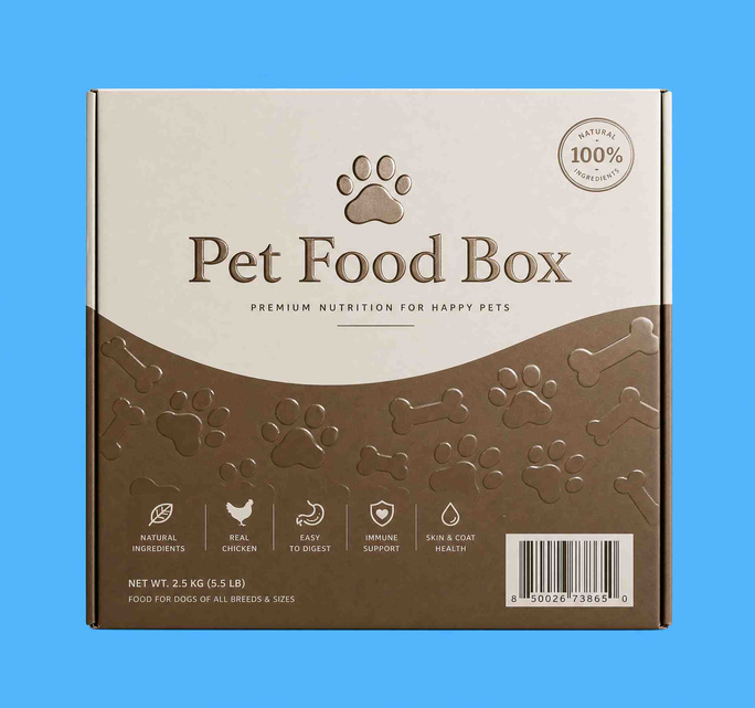 custom pet food packaging boxes wholesale