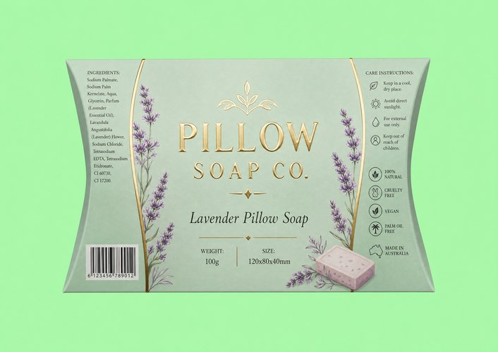 custom pillow soap boxes