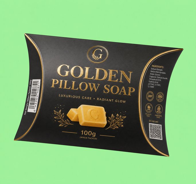 custom printed pillow soap boxes