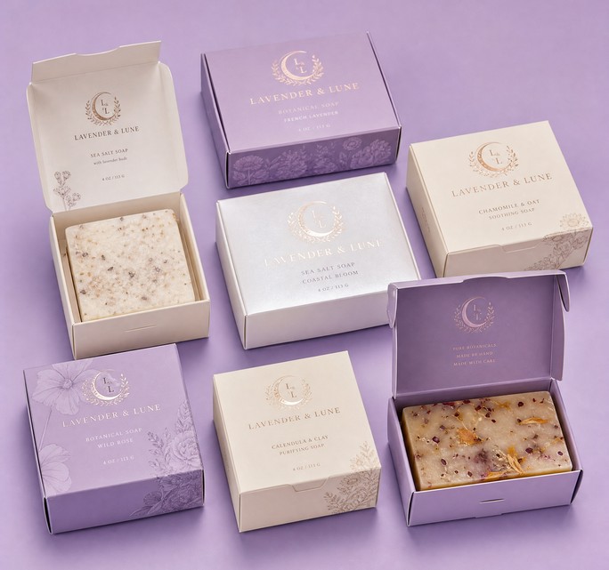 custom soap packaging boxes