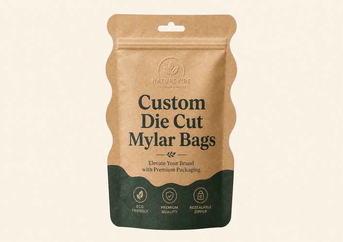 Custom Die Cut Mylar Bags