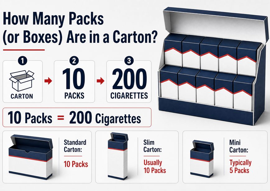 how many packs are in a carton of cigarette