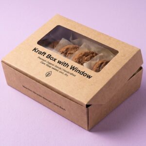 kraft boxes with pvc window