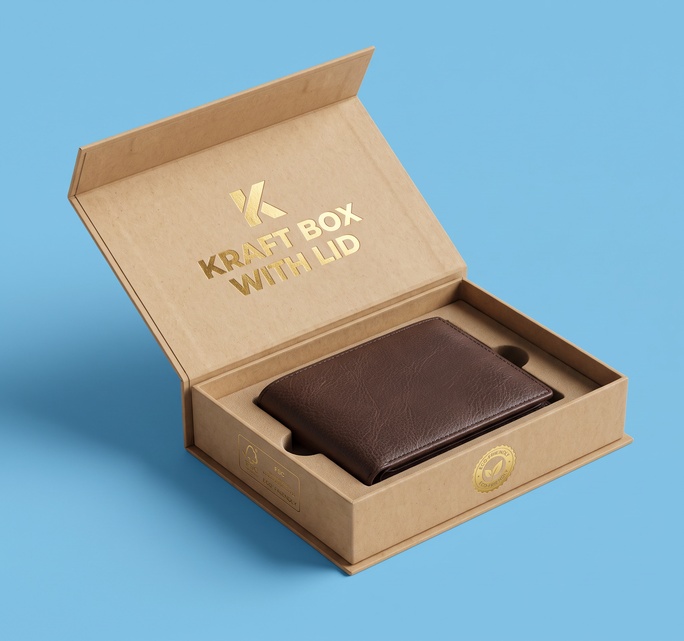 kraft magnetic lid boxes