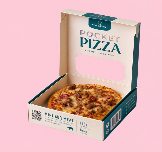 printed mini pizza boxes
