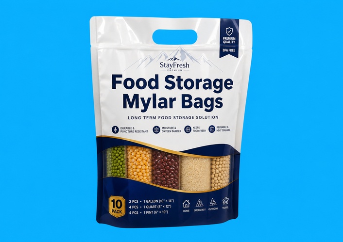 Custom Mylar Food Storage Bags