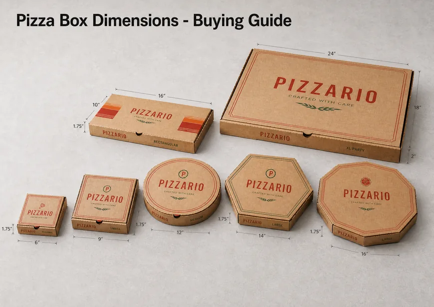 pizza box dimensions