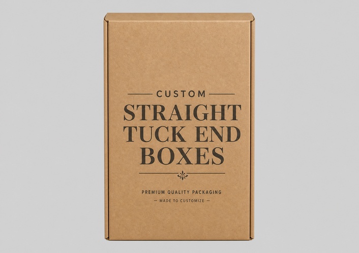 kraft straight tuck end box