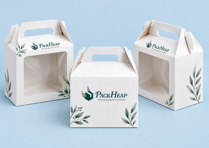 Custom White Gable Boxes