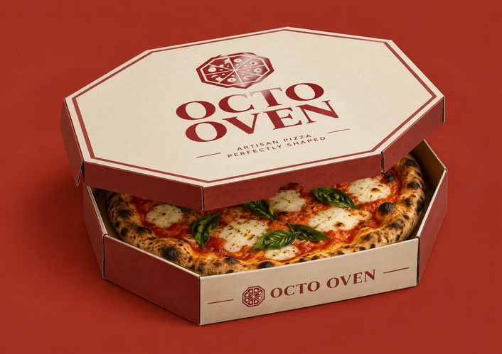 Custom Octagonal Pizza Boxes