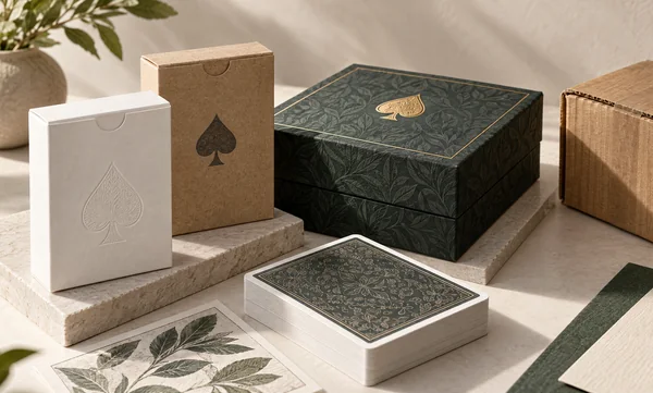 paperboard box materials and finishes for playing cards
