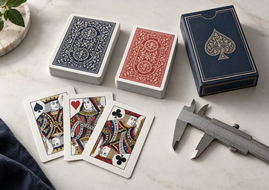 playing card dimension